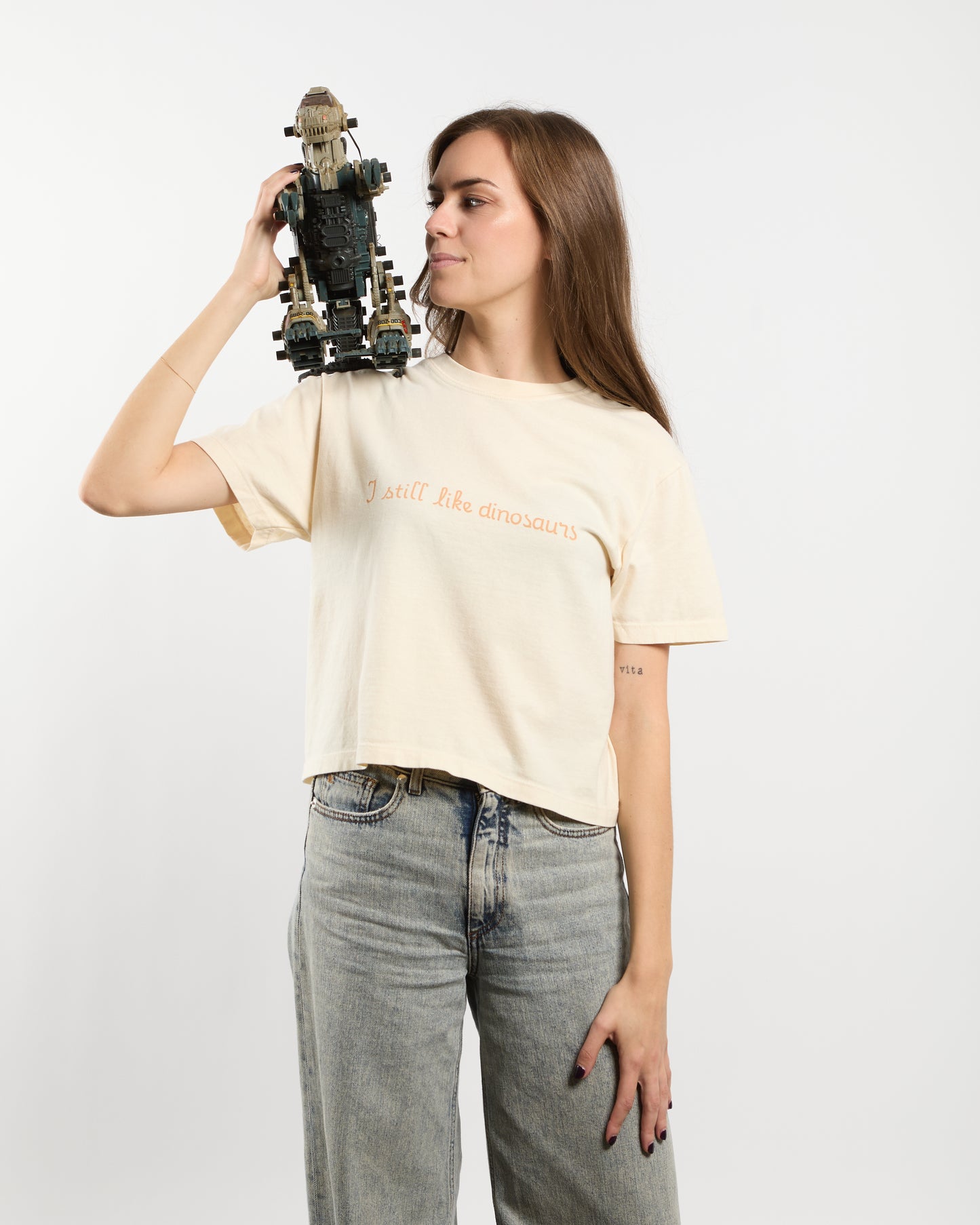 Women's Boxy Tee - I still like dinosaurs